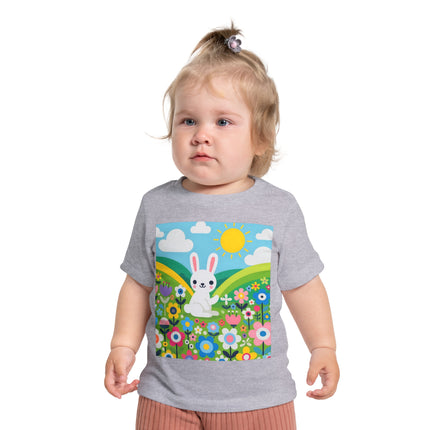 A Young Bunny’s Day Baby T-Shirt – Gentle Moments in Bloom