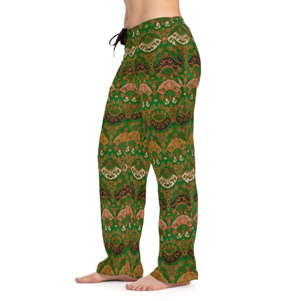 Japanese Fan Pattern by G.A. Audsley Women's Pajama Pants (AOP)