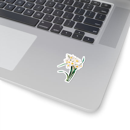 Chinese Sacred Lily botanical illustration by Pierre-Joseph Redouté Kiss-Cut Stickers (4 Sizes)