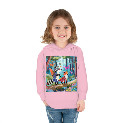Whimsical Woodland Toddler Pullover Fleece Hoodie