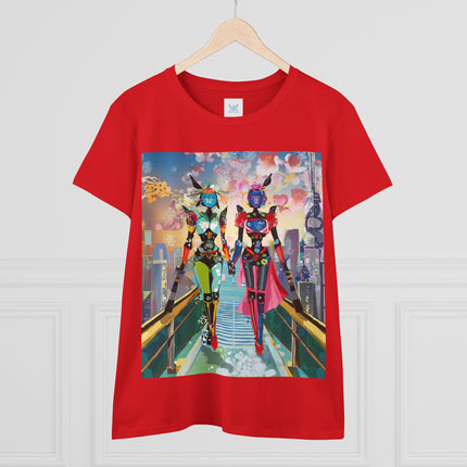 Cyber Punk Robot Models Cotton Tee