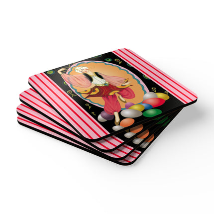 Easter Flair by Sofia Chiostri Corkwood Coaster Set