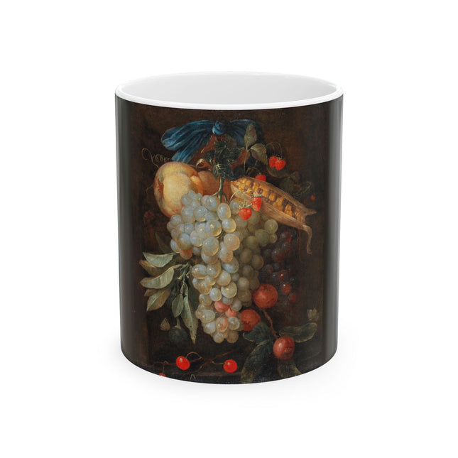 A Hanging Basket of Fruit by Joris van Son Ceramic Mug 11oz