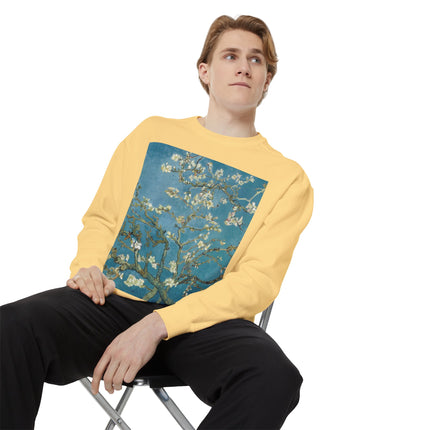 Almond Blossom by Vincent van Gogh Unisex Garment-Dyed Sweatshirt
