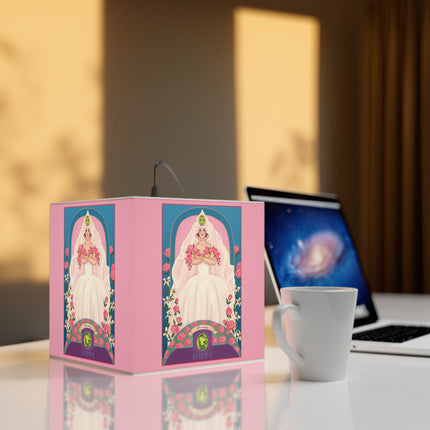 August & Peridot Zodiac Light Cube Lamp