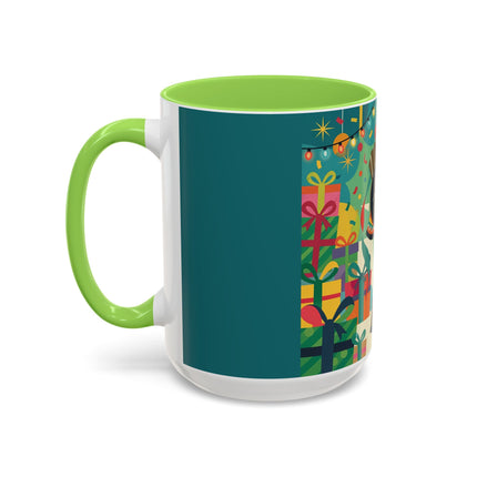 🎄✨ The Lady Of The Christmas Ornament Colorful Mug – Art Deco Holiday Fantasy