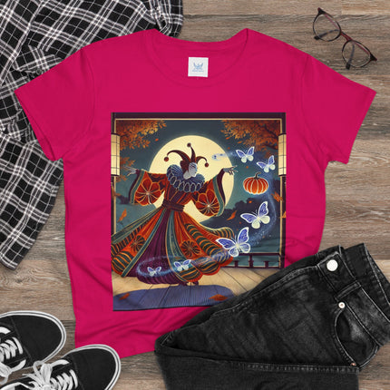 Court Magician with Ghost Butterflies Cotton Tee