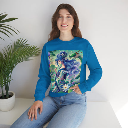 Fairy of the Koi Pond Heavy Blend™ Crewneck Sweatshirt