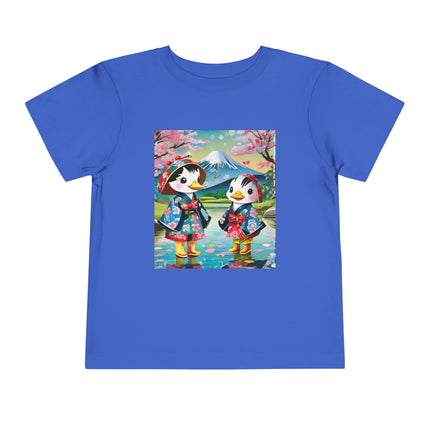 Rainy Day Ducks Toddler Short Sleeve Tee