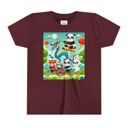 Rolling Along Together Youth Short Sleeve Tee