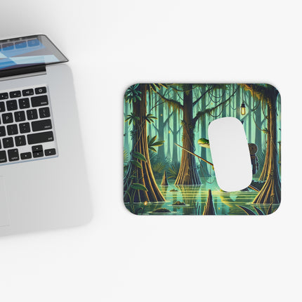 The Swamp Stalker Mouse Pad – Stealthy Predator & Misty Mystery