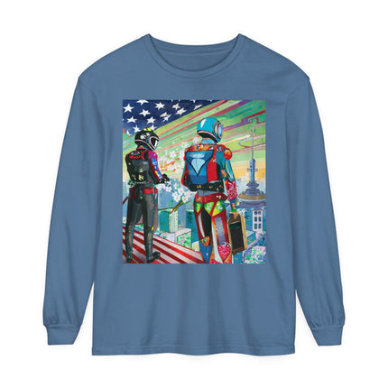 NSA Cyber Punk Computer Hacking Team Long Sleeve T-Shirt