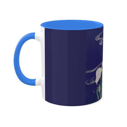 Irises by Kogyo Tsukioka Colorful Mugs, 11oz