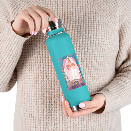 August & Peridot (from the Gem Series) by Sofia Chiostri Copper Vacuum Insulated Bottle, 22oz