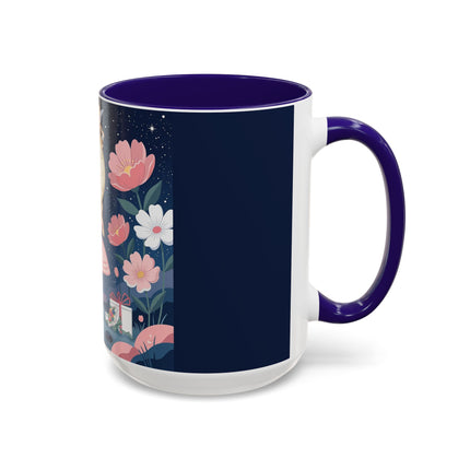 🕛🌸 Midnight Waltz Before Christmas Colorful Mug – Art Deco Holiday Fantasy