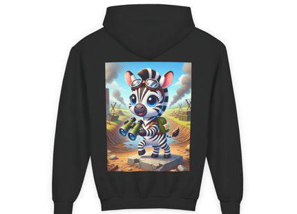 Zebra Lookout Youth Heavy Blend Hooded Sweatshirt