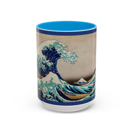 The Great Wave off Kanagawa by Katsushika Hokusai Colorful Mugs (11oz, 15oz)