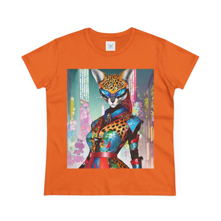 Cyber Cat Glamour Cotton Tee