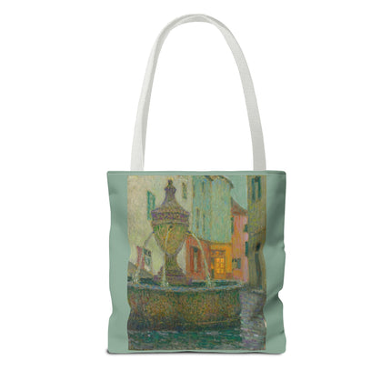 La Fontaine, Saint-Paul De Vence by Henri Le Sidaner Tote Bag (AOP)