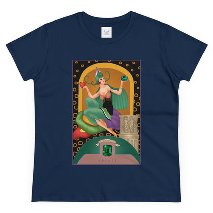 May & Emerald (from the Gem Series) by Sofia Chiostri Women's Midweight Cotton Tee