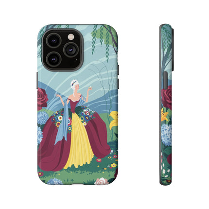 🌹🌿 The Willow Garden Promenade Phone Case – Art Deco Floral Elegance