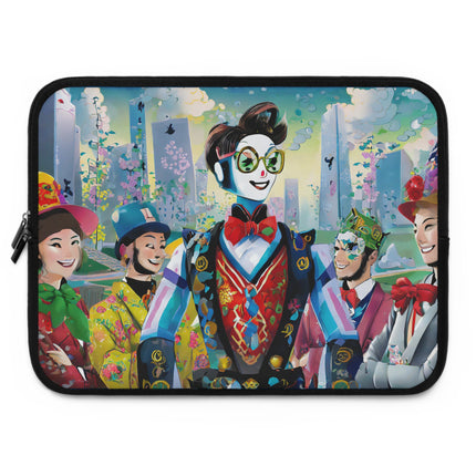 Cyber Punk Robots Laptop Sleeve