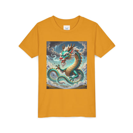 Tibetan Dragon in Battle Youth Short Sleeve Tee