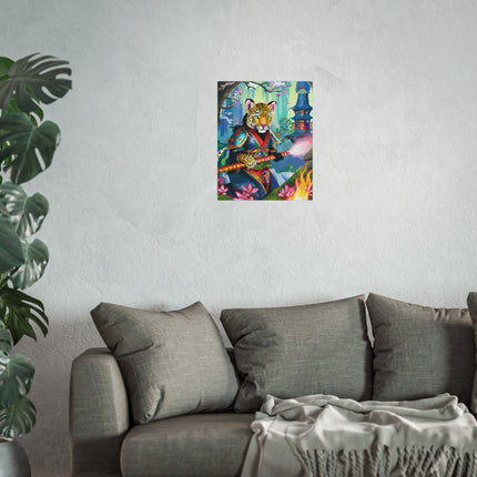 Cyberpunk Leopard Fine Art Posters