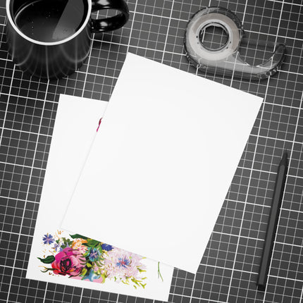 Blooming Splendor: A Floral Transformation Postcards (envelopes included) - Bundles of 10, 30, 50 Pieces