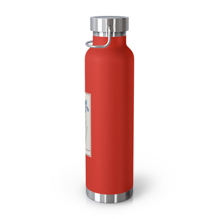 Iris, Iris sibirica by Anselmus Boëtius de Boodt Copper Vacuum Insulated Bottle, 22oz