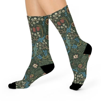 Blackthorn by William Morris Cushioned Crew Socks