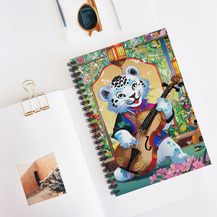 Melodies of the Snow Lion Cub Spiral Notebook - Ruled Line