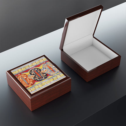 Reproduction of the Shield Frieze by Emile Gilliéron Jewelry Box