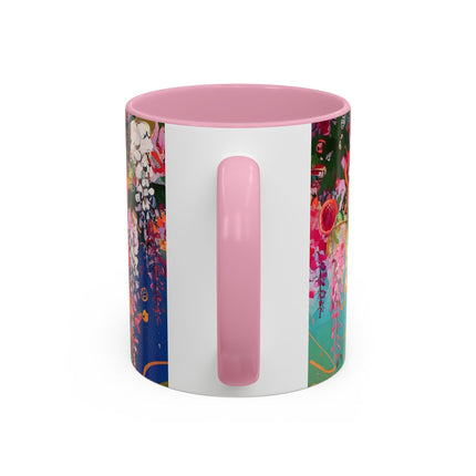 Golden Wisteria Elegance Colorful Mugs (11oz, 15oz)