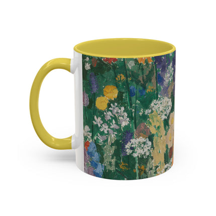 Flowers on the Mountain by August Babberger Colorful Mugs (11oz, 15oz)