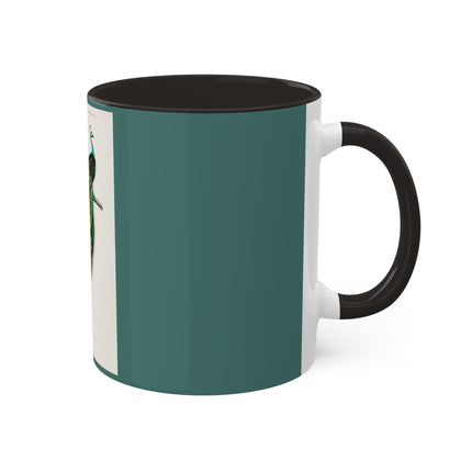 Indian Peafowl by Charles Dessalines D' Orbigny Colorful Mugs, 11oz