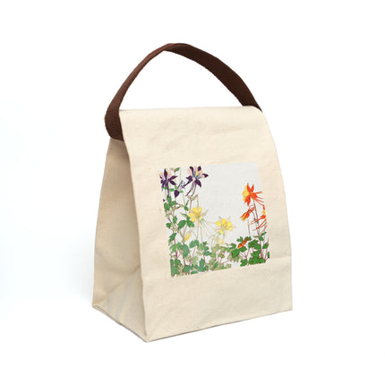 Aquilegia Flower by Tanigami Kônan Canvas Lunch Bag With Strap