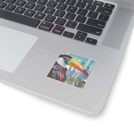 Cyber Toucan Chic Kiss-Cut Stickers (4 Sizes)