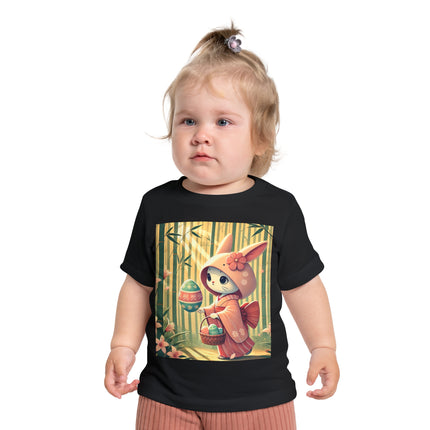 Geisha Kitten’s Easter Stroll Baby Short Sleeve T-Shirt