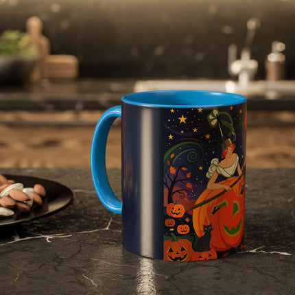 🧙‍♀️🎃 The Witch Of Pumpkin Moon Hollow Colorful Mug – Whimsical Halloween Magic