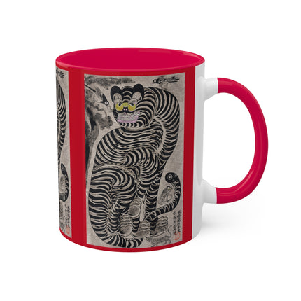 Talismanic Tiger Colorful Mugs, 11oz