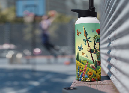 Rabbit Gladiator Stainless Steel Water Bottle, Standard Lid