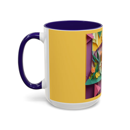 Origami Bicycle Colorful Mugs (11oz, 15oz)