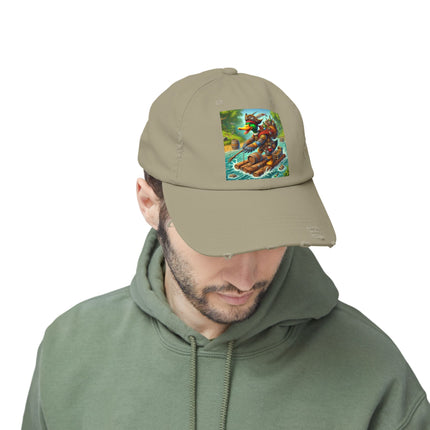 The Daring Drake Unisex Distressed Cap
