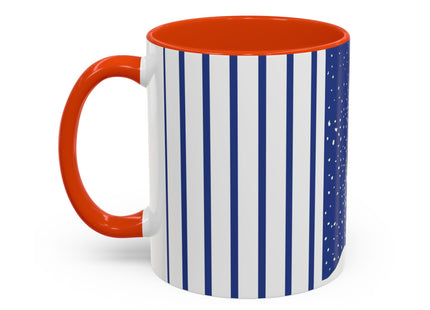 Snowman in Falling Snow Colorful Mugs (11oz, 15oz)