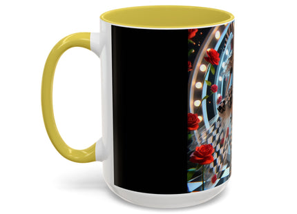 Halloween Witch Through the Mirror Colorful Mugs (11oz, 15oz)