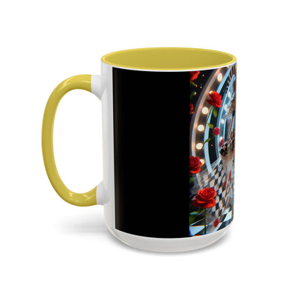 Halloween Witch Through the Mirror Colorful Mugs (11oz, 15oz)