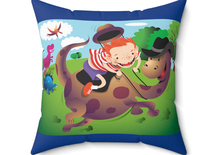 Rip-Roaring Fun Spun Polyester Square Pillow
