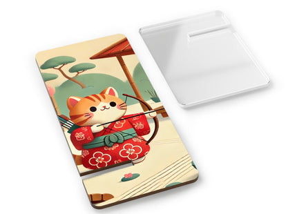 Archer Kitten in the Zen Garden Mobile Display Stand for Smartphones