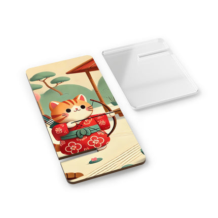 Archer Kitten in the Zen Garden Mobile Display Stand for Smartphones